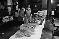 Soup Kitchen : St Luke's Lutheran Church : Hell's Kitchen : Food queues : Food lines : Hell's Kitchen : Streetlife, New York, Photo by Richard Moore